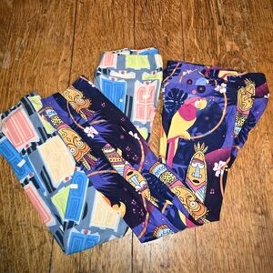2 Pairs Of Ambrue Girls Leggings. Disney Prints. Size L/XL